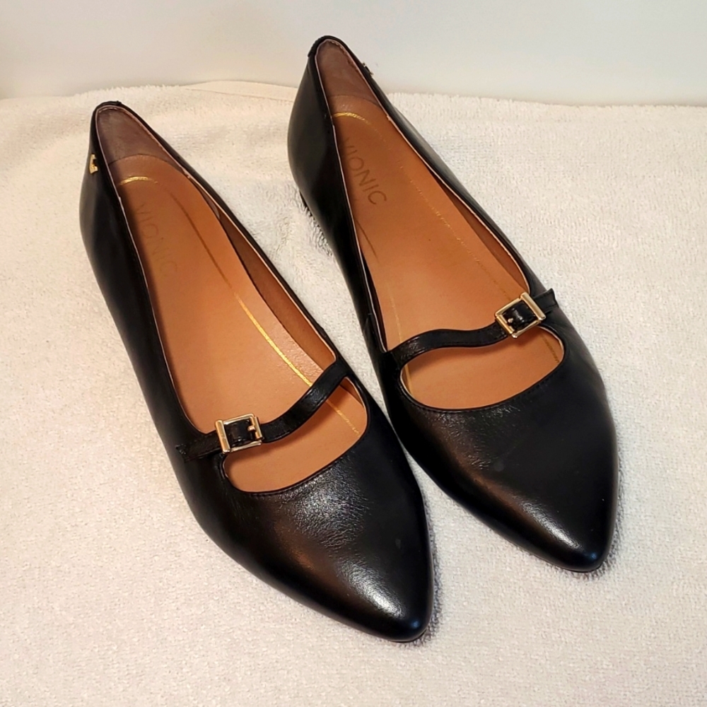 Vionic Delilah Black Mary Janes With Buckle Size 9